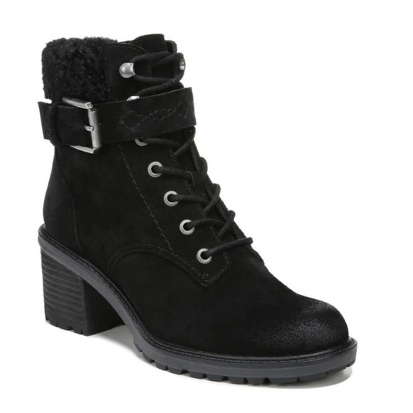 Nib Zodiac Gemma-Fur Ankle Suede Booties - Picture 1 of 12